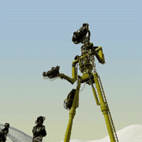 Робот,гигантский робот, 21-метровый робот жонглирует автомобилями